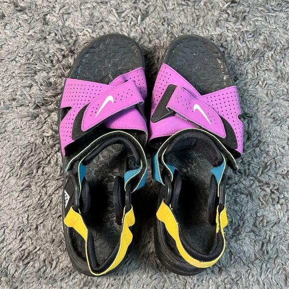 Mens Nike ACG Air Deschutz Sandals Black Purple Size 10 main image 6